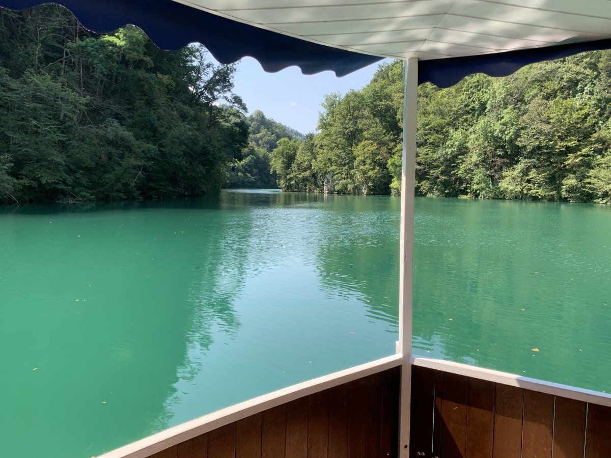 Riding the Lady Lucia on the Soca river..