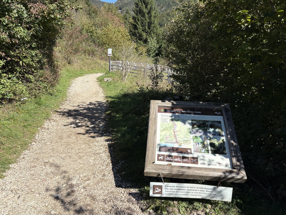 The start of the path from the car park..