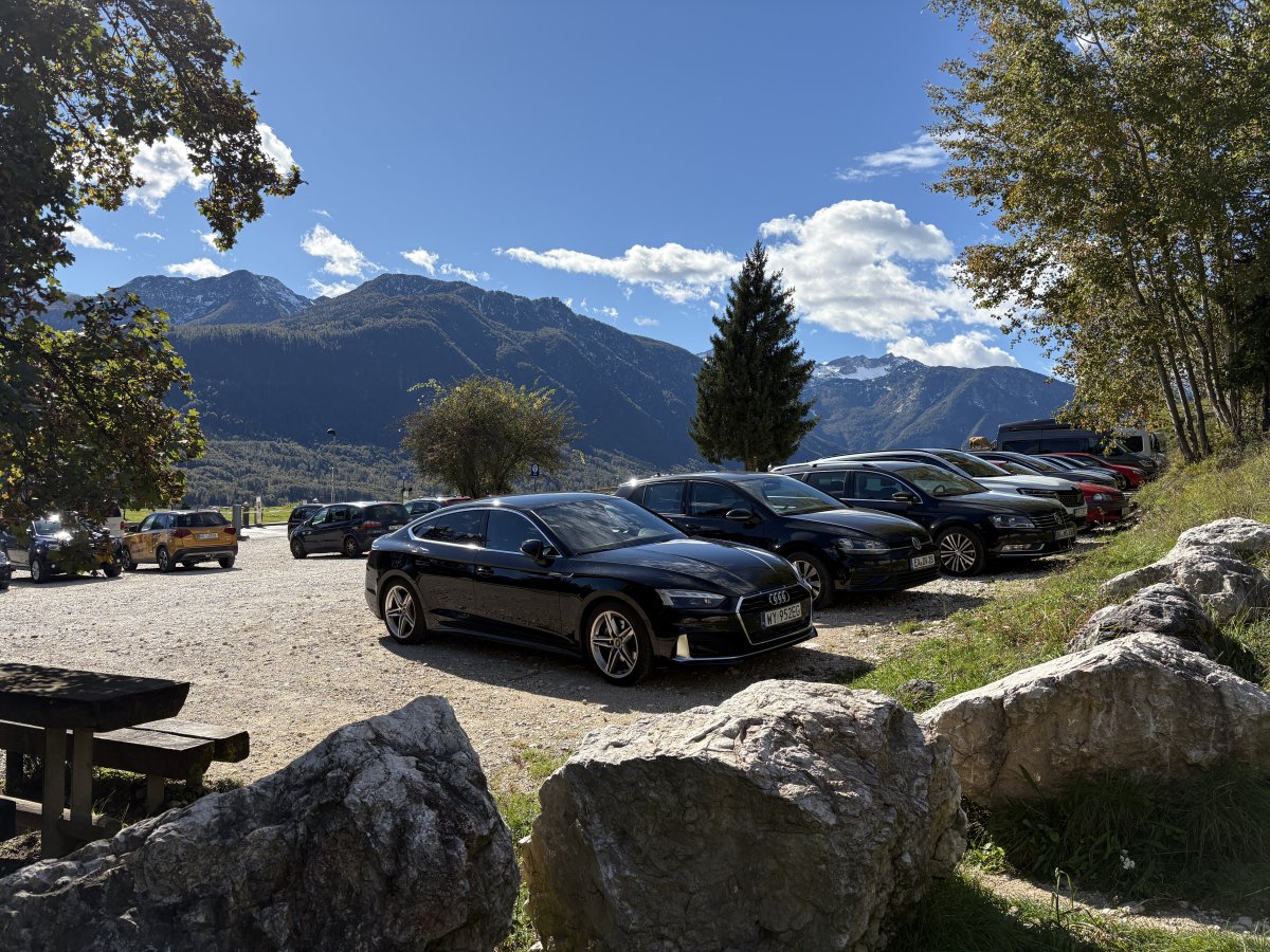 It is rare we would take 2 photos of a car park, but this is quite some place to park..