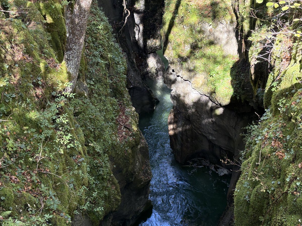 There are so many different angles to see this gorge from, high, čow, next to the water or above a huge crack like here..