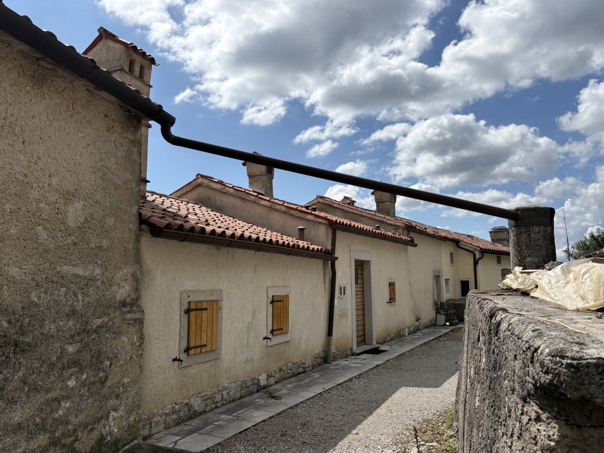 Ingenious way to collect precious water on top of a Mediterranean hill..