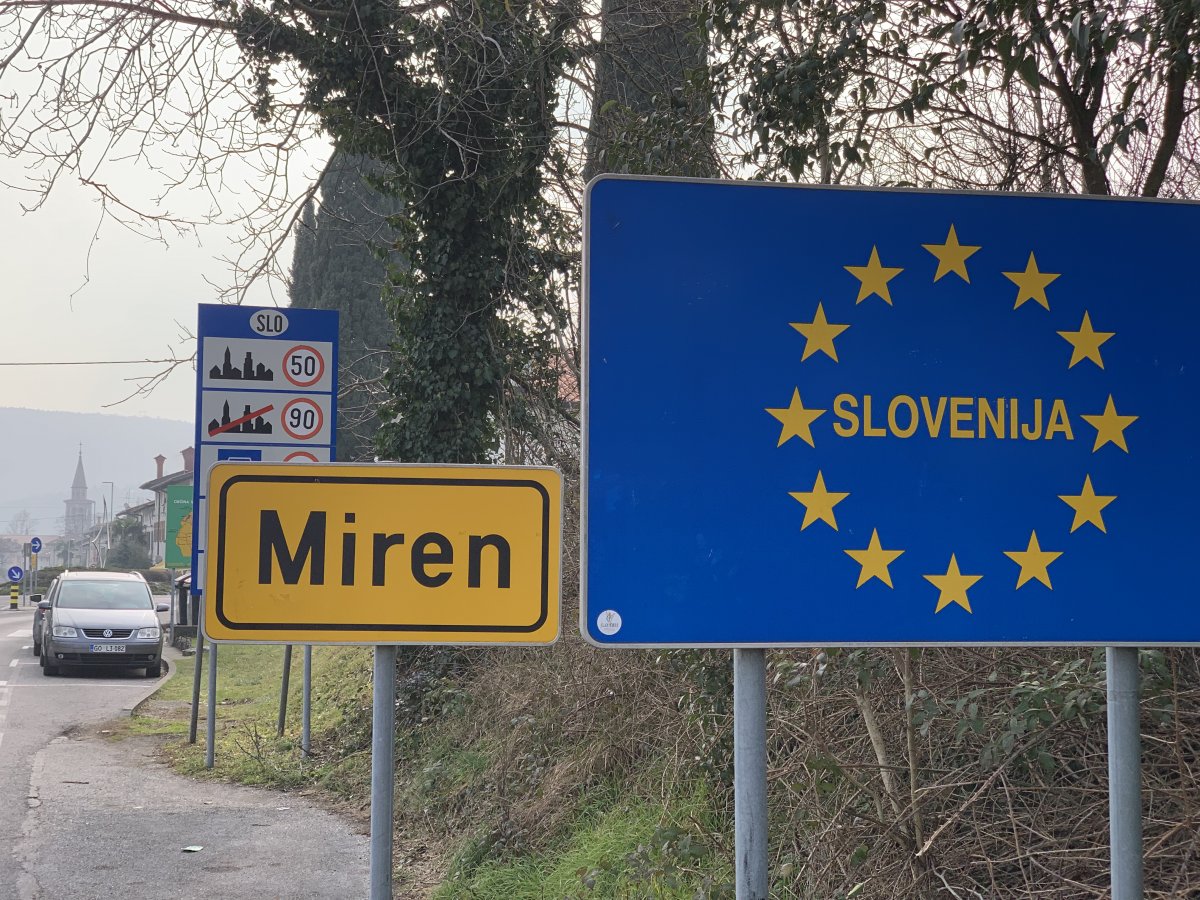 Welcome to the Vipavav valley and Slovenia at Miren, pretty church in the background..