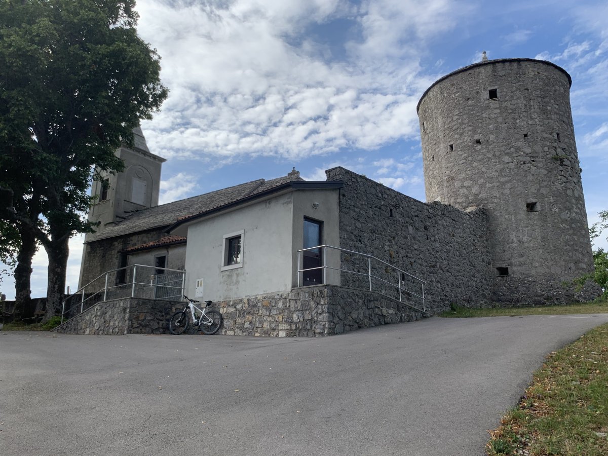 Churches protected by medieval towers are a unique feature of the Slovenian countryside and there is one on this route!