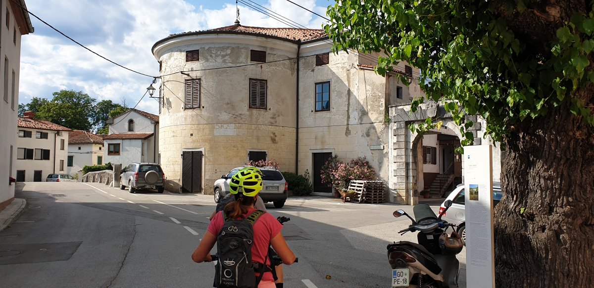 arriving in Vipava Old Town, 20 mins by car from the Lodge, but another world away!