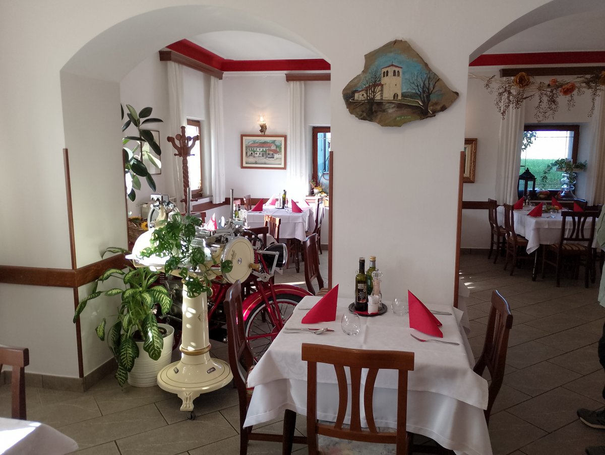 a typical Vipava Valley restaurant has style, colour, anticipation and warmth..