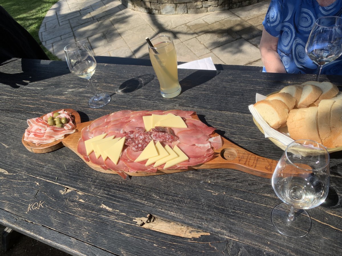 We chose the Slovenian Tapas option to accompany our wine tasting..