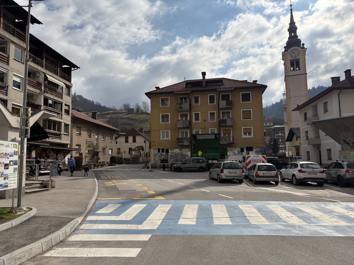 This is how the central square looks on the Sunday morning of the carnival..