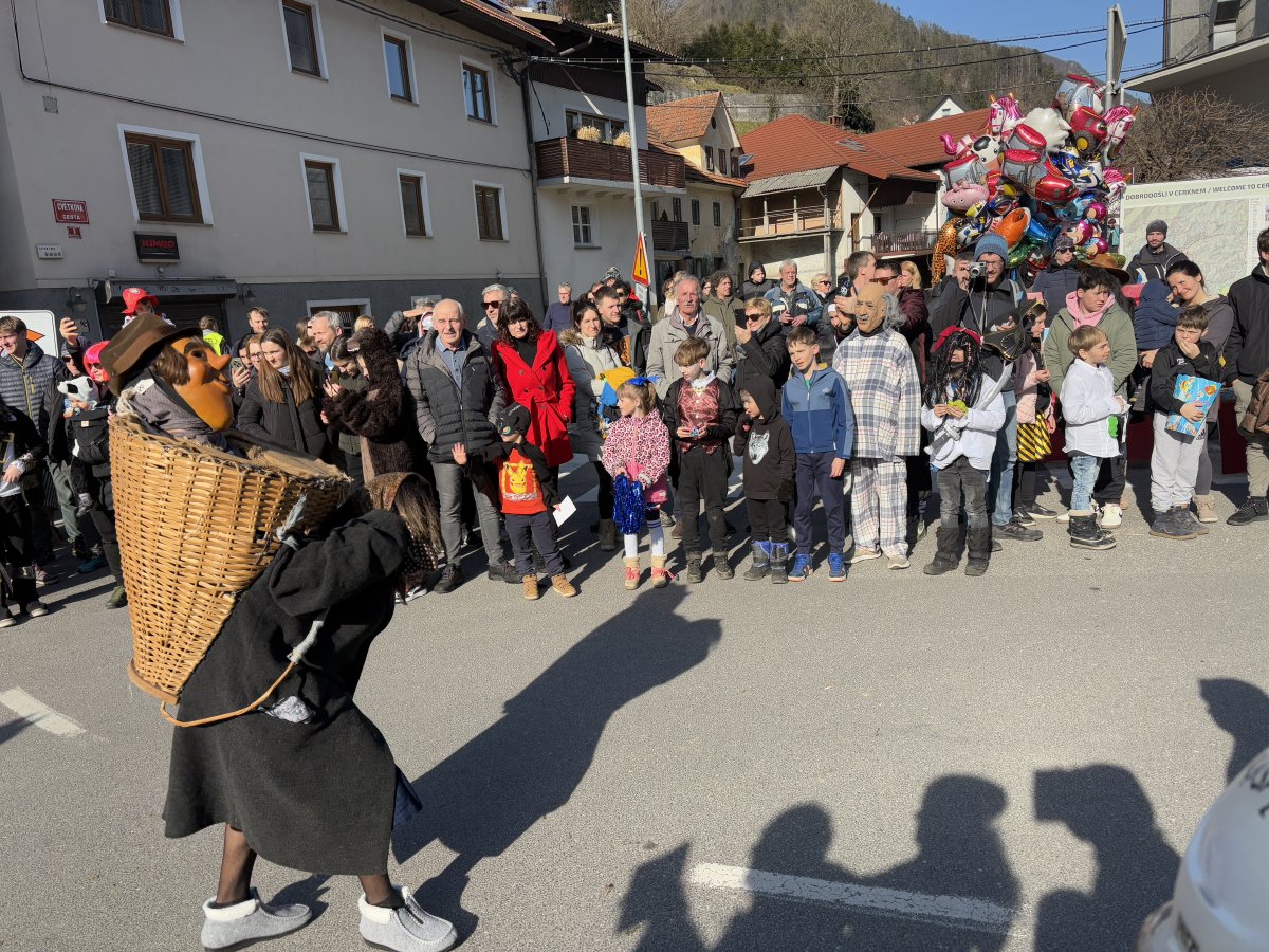 the Old Lady carries her husband in a basket and this player has to exhibit tremendous athletic ability to make this character work..