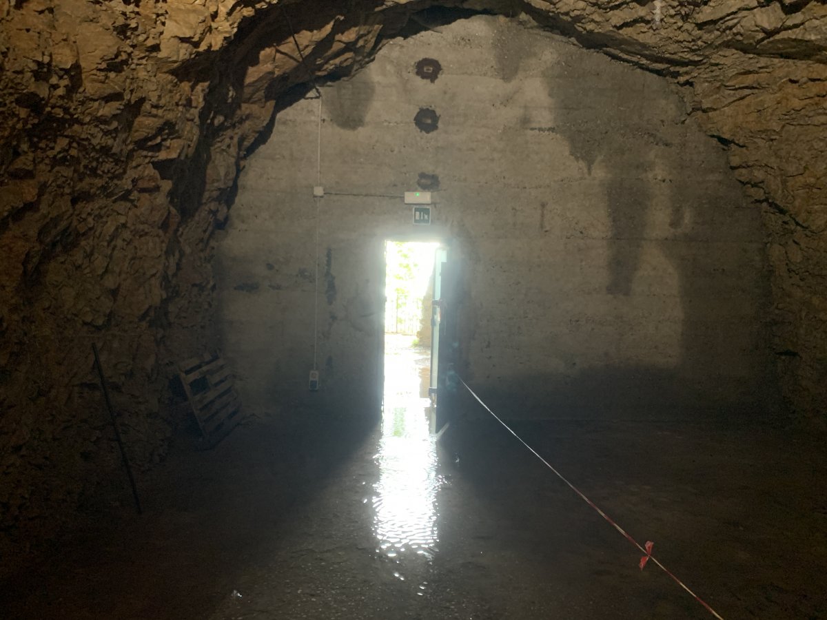 We almost risked getting our feet wet to paddle across and get the view from the bunker.. next time..