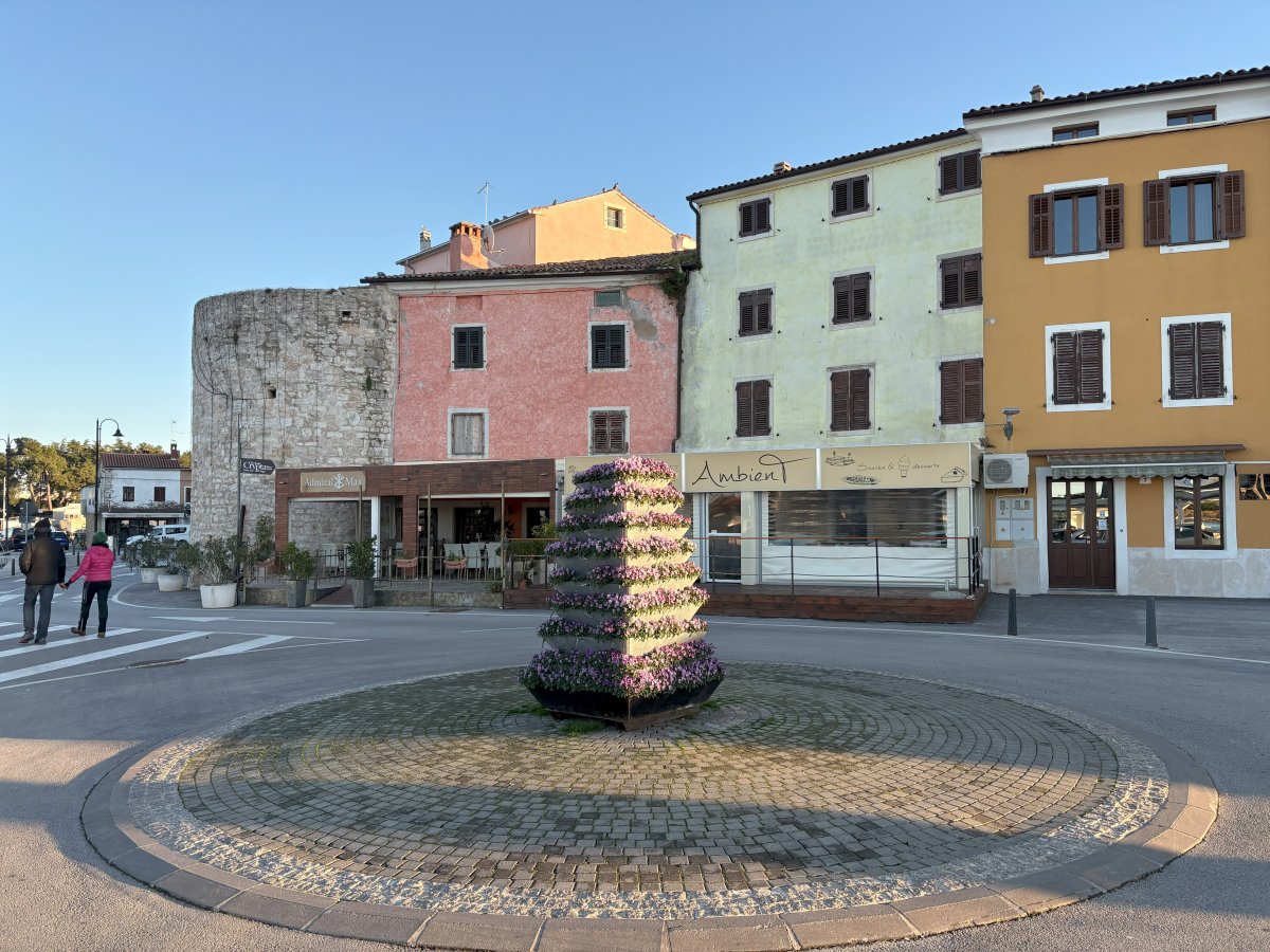 Novigrad old town castle walls..
