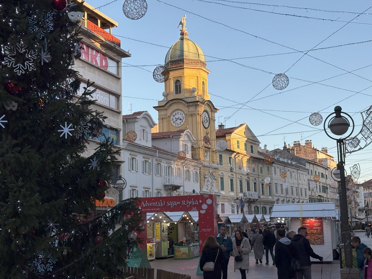 A grand Hapsburg centre in Rijeka old town..