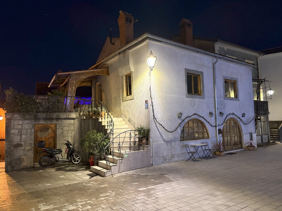 Little cafe in the village centre of Kastav..