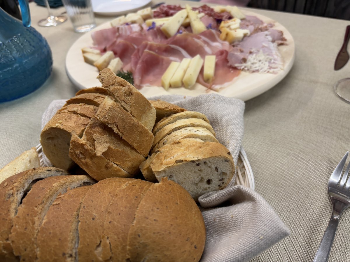 Bread from the local bakery and fresh cuts & cheeses from a local farm..