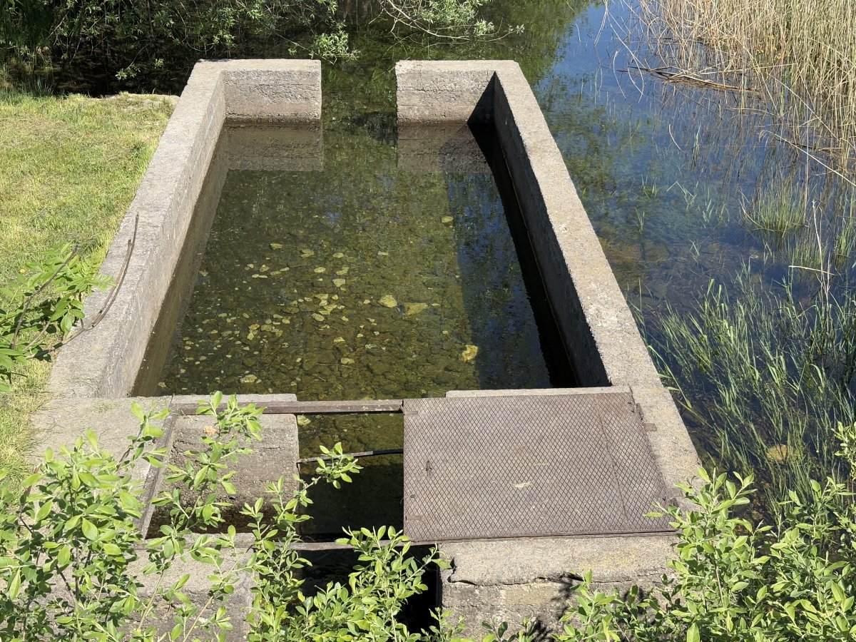 This is a Cerknica Lake Pultar used for saving & storing fish when the lake rapidly drains..