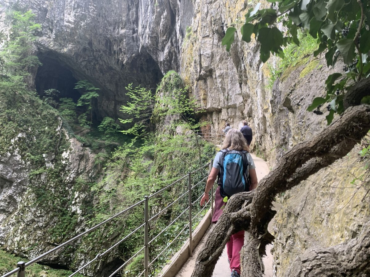 Path 1 is the simplest exit path from Skocjan Cave and just look at it, wow..